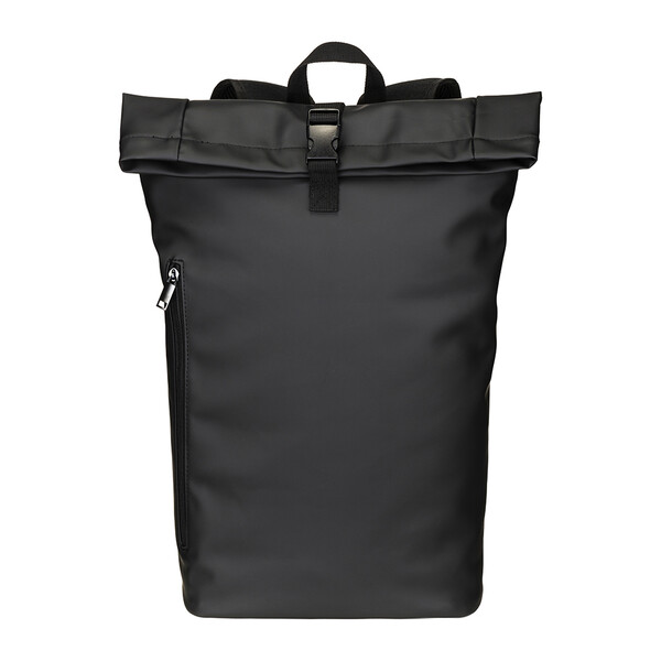 Pu Laptop Backpack (15). - Black
