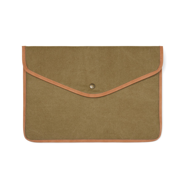 Obal na 14" notebook VINGA Bosler z GRS recykl. canvas - Zelená