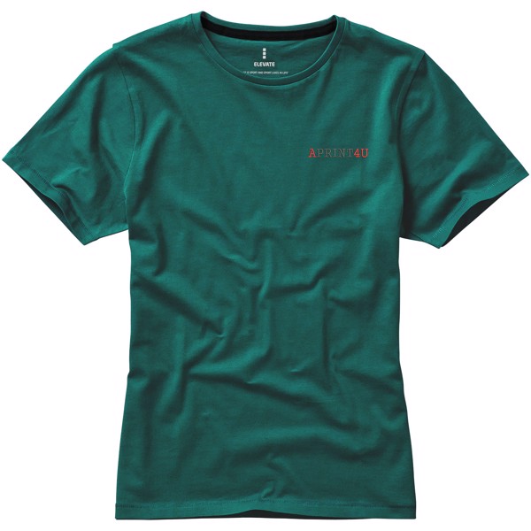 T-shirt de manga curta Nanaimo de mulher - Verde floresta / M
