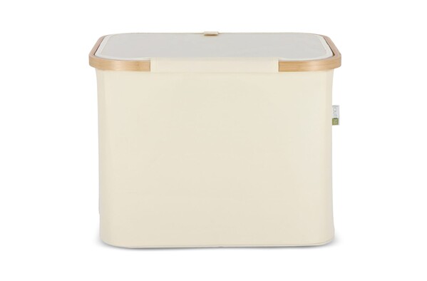 InSideOut folding basket with lid Sogne 40.5 x 33 x 30cm rPET - Ecru