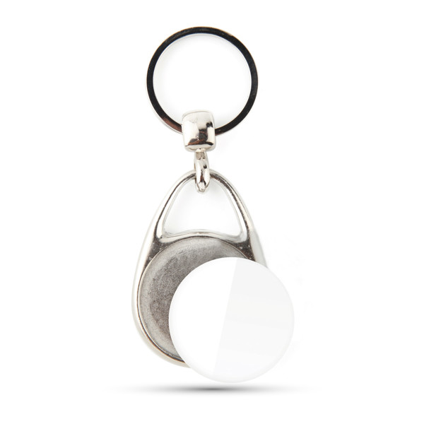 Porta-Chaves Ms-30D Formato Gota Com 2 Faces, Metal