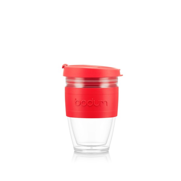 MUG isotherme avec couvercle 250 ml - Rouge