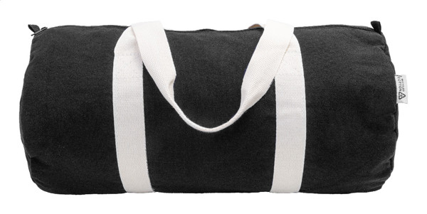 Sportovní taška z recyklovaného plátna Rekan Duff - Černá