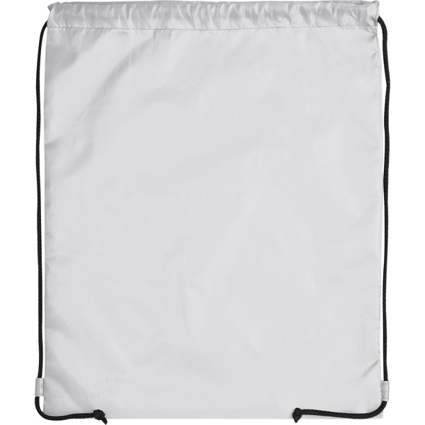 Gymbag made of recycled polyester WANDA - White