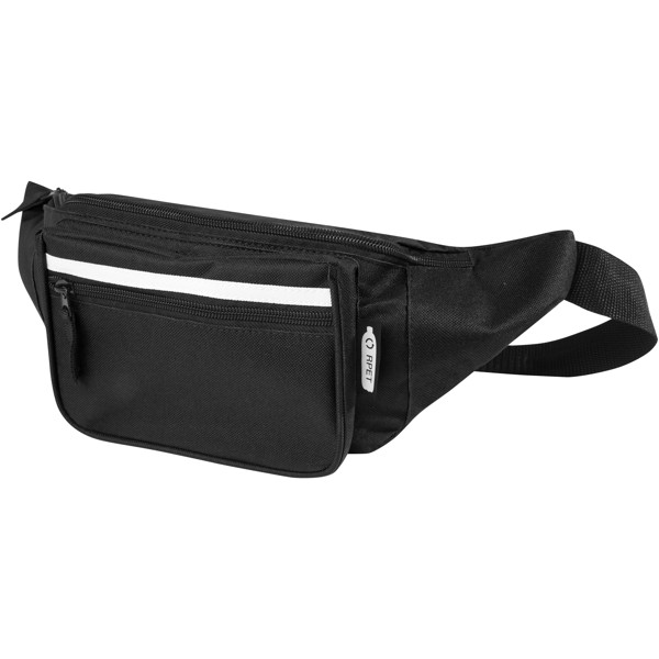 Journey GRS RPET waist bag - Solid Black