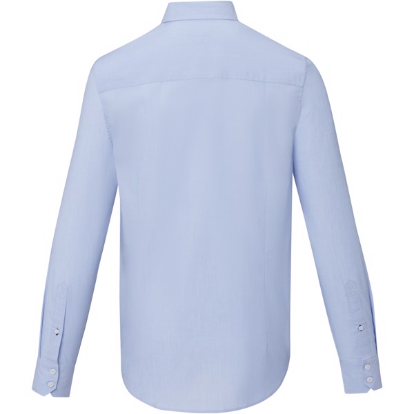 T-shirt para homem de manga comprida de produção biológica "Cuprite" - Azul claro / XL