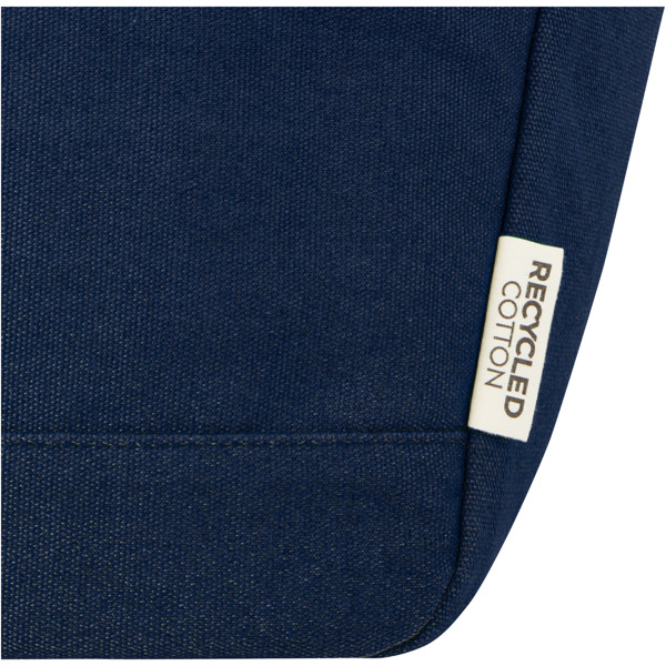Sac-repas isotherme Joey de 6 L en toile recyclée GRS pour 9 canettes - Marine