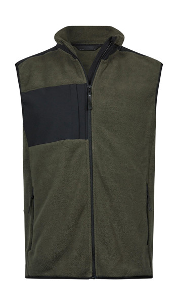 Mountain Fleece Bodywarmer - Deep Green / Black / S