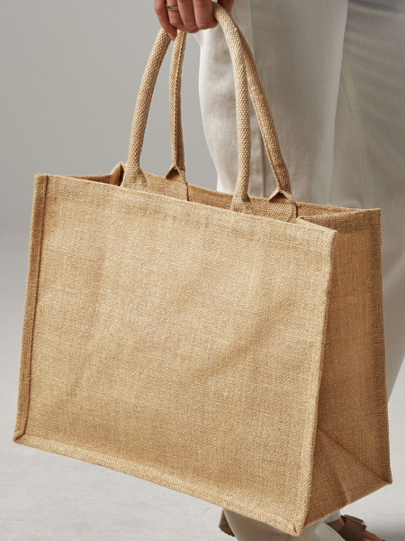 Shimmer Jute Shopper
