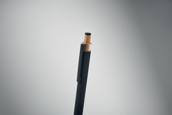 Recycled aluminium pen Bergamo ++ - Black