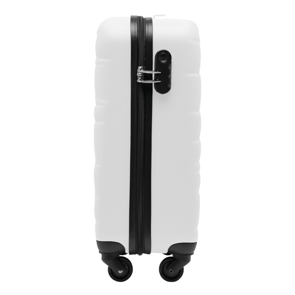 Padua trolley suitcase, boarding size, ABS shell - White