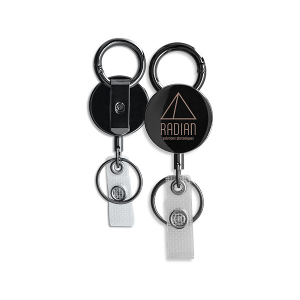 BADGE: RETRACTABLE METAL SHELL BADGE HOLDER