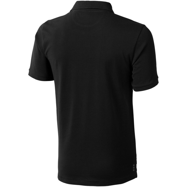 Calgary short sleeve men's polo - Solid Black / XL