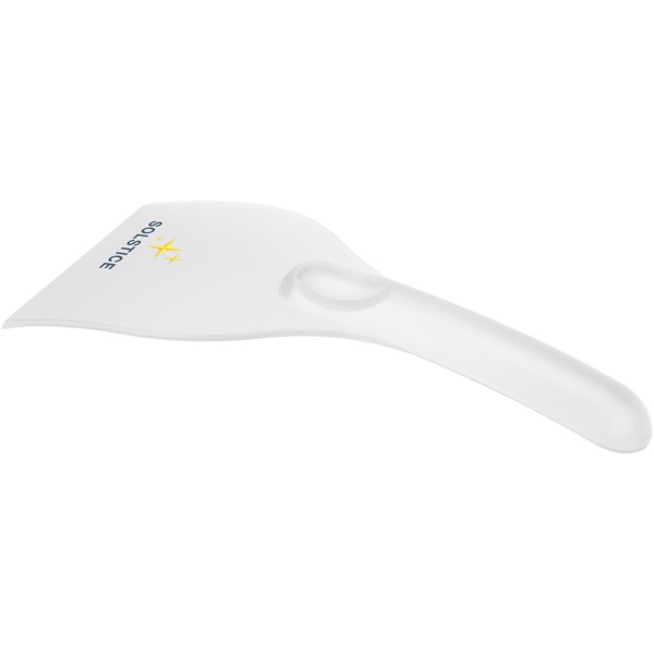 Chilly large recycled plastic ice scraper - White