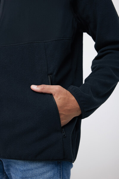 Polaire à zip en polyester recyclé IQONIQ Talung - Noir / XS