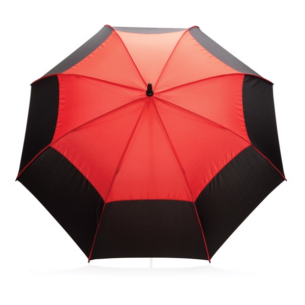 Parapluie tempête 27" en rPET ouverture auto Impact AWARE™ - Rouge