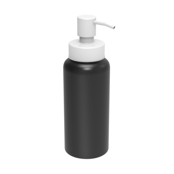 Distributeur De Savon En Aluminium "Deluxe" - Argent / Blanc