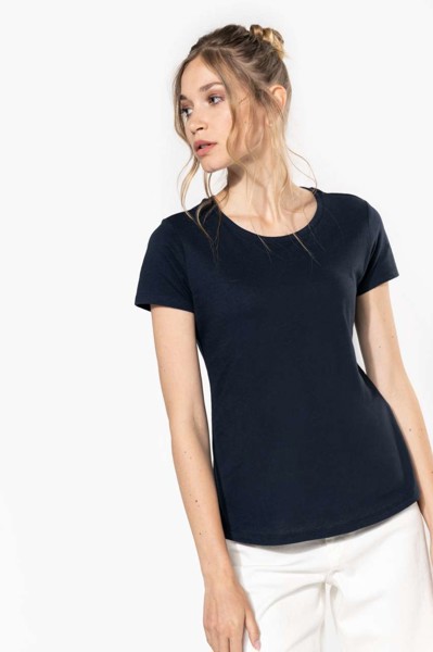 Ladies' Bio150ic Crew Neck T-Shirt - Light Royal Blue / S