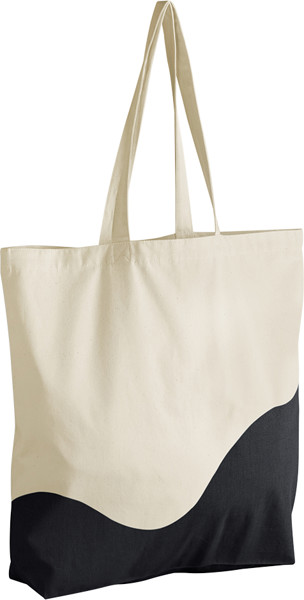 Große Bio Baumwolltasche Westford Mill | W 235 - Natural / Black / onesize