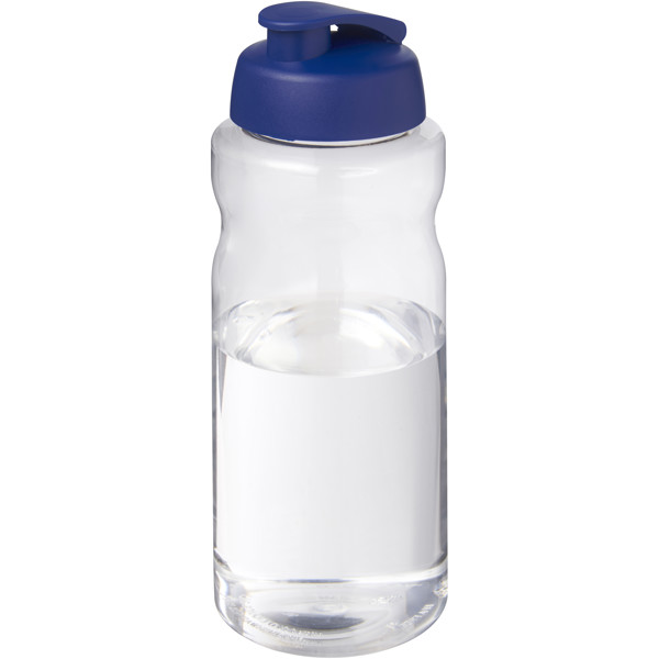 Bouteille de sport H2O Active® Base Pure de 1 L à couvercle rabattable - Bleu