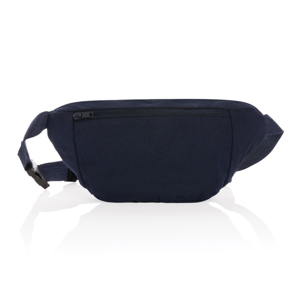 Sac banane en toile recyclée et non teintée Impact AWARE™ - Bleu Marine
