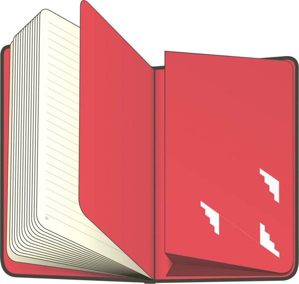 Notique Notes Isometric, Nelinkovaný, 13 x 21 cm