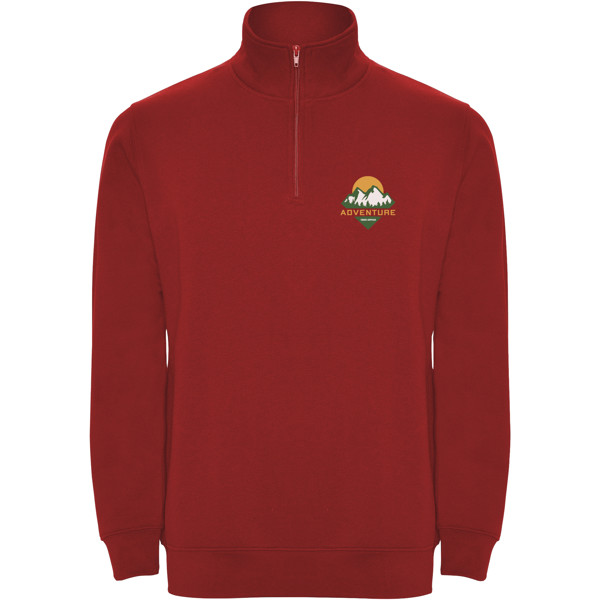 Pull zippé Aneto avec fermeture quart de zip - Rouge / L