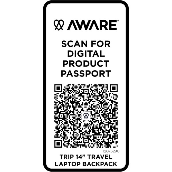 Trip 14" Aware™ Recycelter Laptop Rucksack 9 L - schwarz