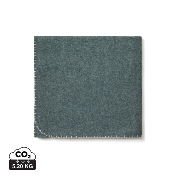 VINGA Couverture / Plaid en polyester recyclée Bilton - Vert