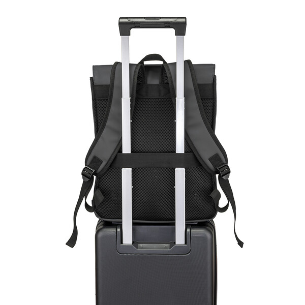 Pu Laptop Backpack (15) - Black