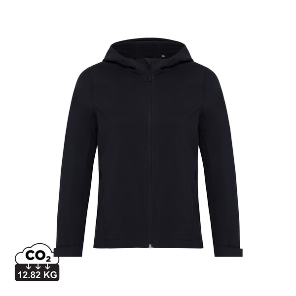 Veste femme soft shell en polyester recyclé IQONIQ Makalu - Noir / XXS