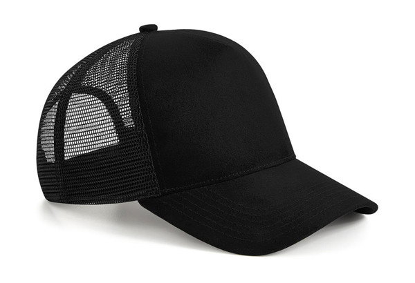 Suede Snapback Trucker - Black / ONE SIZE