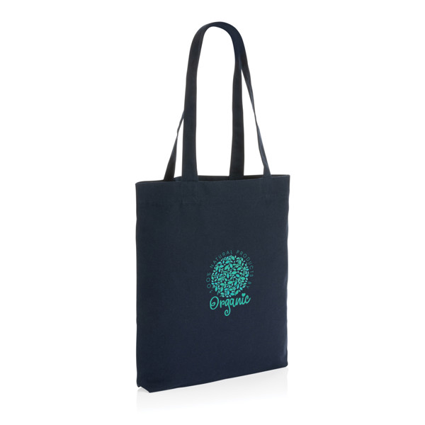 Sac tote en toile recyclée et non teintée Impact AWARE™ - Bleu Marine