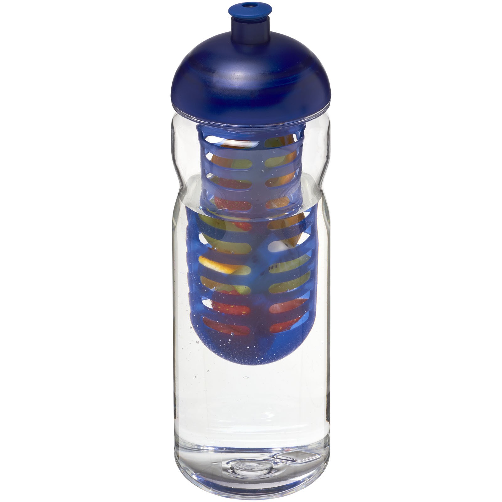 Láhev s infuzérem skupolovitým víčkem Base Tritan™ 650 ml - Průhledná / Modrá