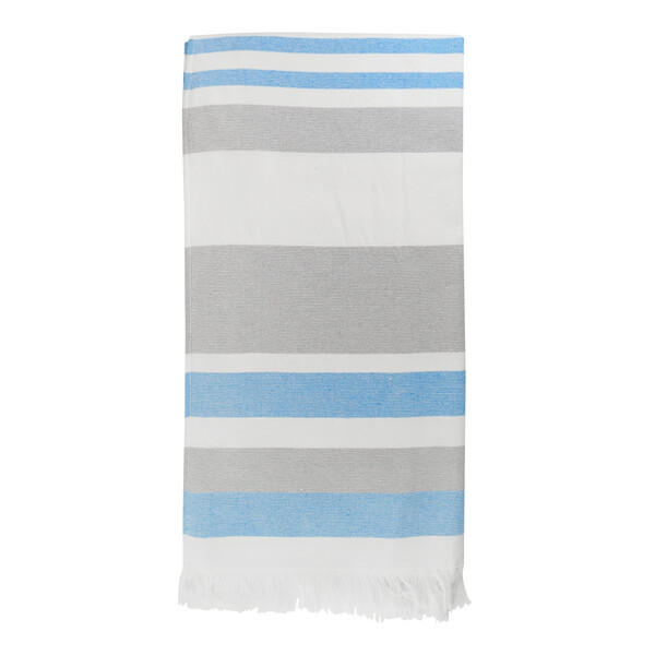 Fouta / Serviette 470g ELMAR - bleu/blanc