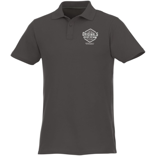 Polo Helios a manica corta da uomo - Grigio tempesta / 3XL