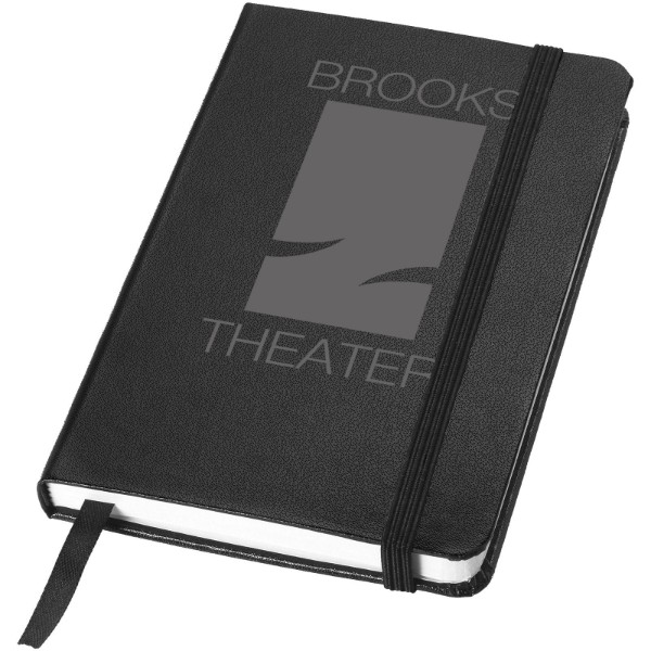 Classic A6 hardcover lommenotesbog - Ensfarvet Sort