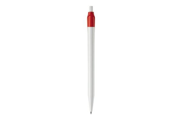 Cosmo ball pen hardcolour - White / Red