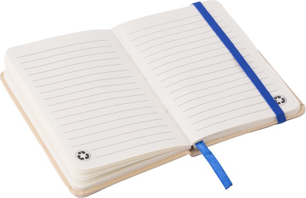 Gerecycled papieren notitieboek (A6) John - wit