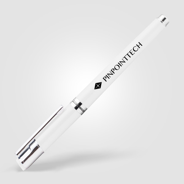 Stylo encre gel Dylan - Blanc / Sérigraphie