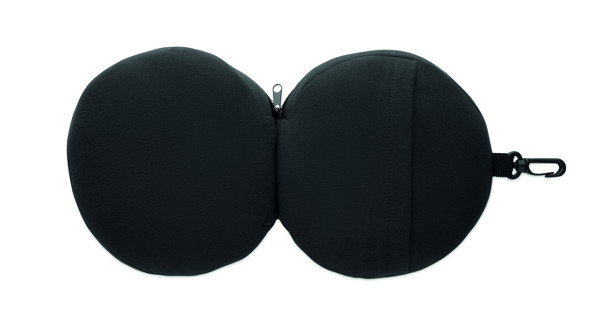 Utazópárna és alvómaszk szett Soft Nuit - Fekete