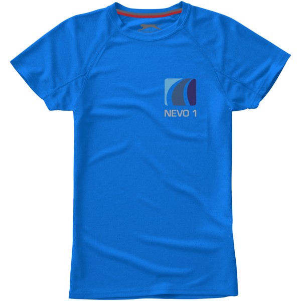 Dámské triko Serve s krátkým rukávem, s povrchovou úpravou - Nebeská modrá / XXL