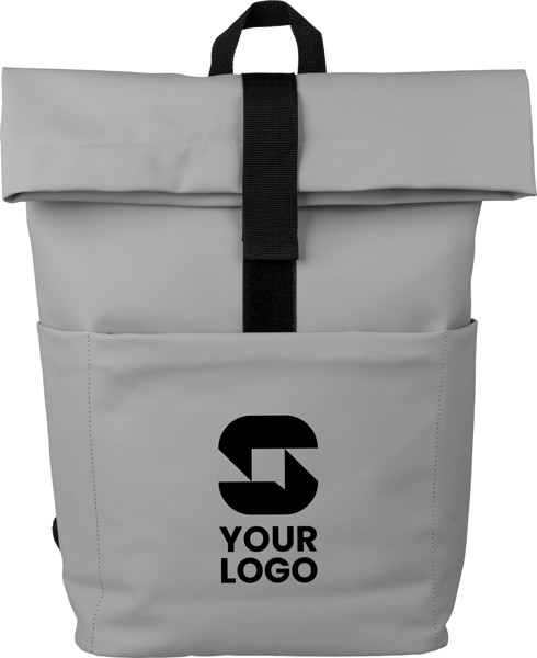 Mochila de couro PU Senta - Grey