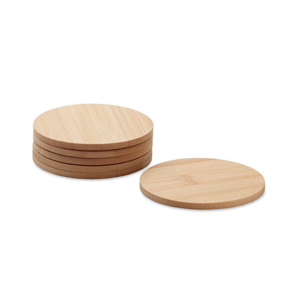 MB - Set of 6 bamboo coasters Bayin Set