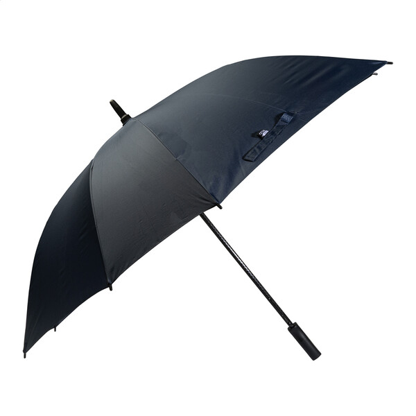 Parapluie carré RPET Quadstorm - Bleu Foncé