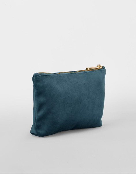 Velvet Accessory Bag - Dark Emerald / L