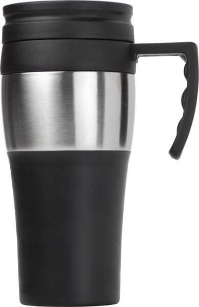 Caneca de viagem em aço inoxidável e PP Karina