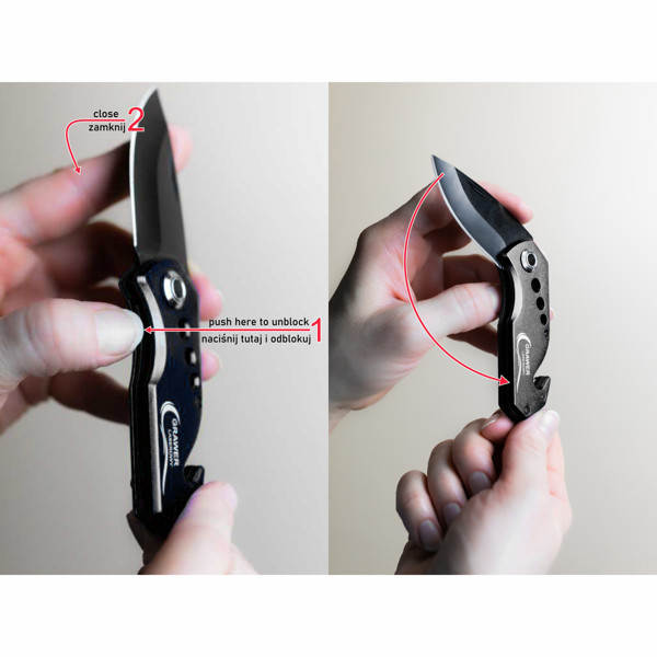 Intact foldable knife - Black