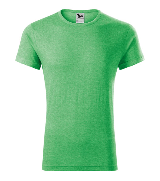 Tričko Pánské Malfini® Fusion - Zelený Melír / 2XL