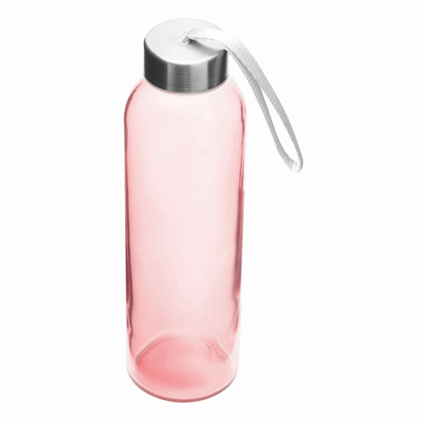Glass Bottle Take Smart - Red